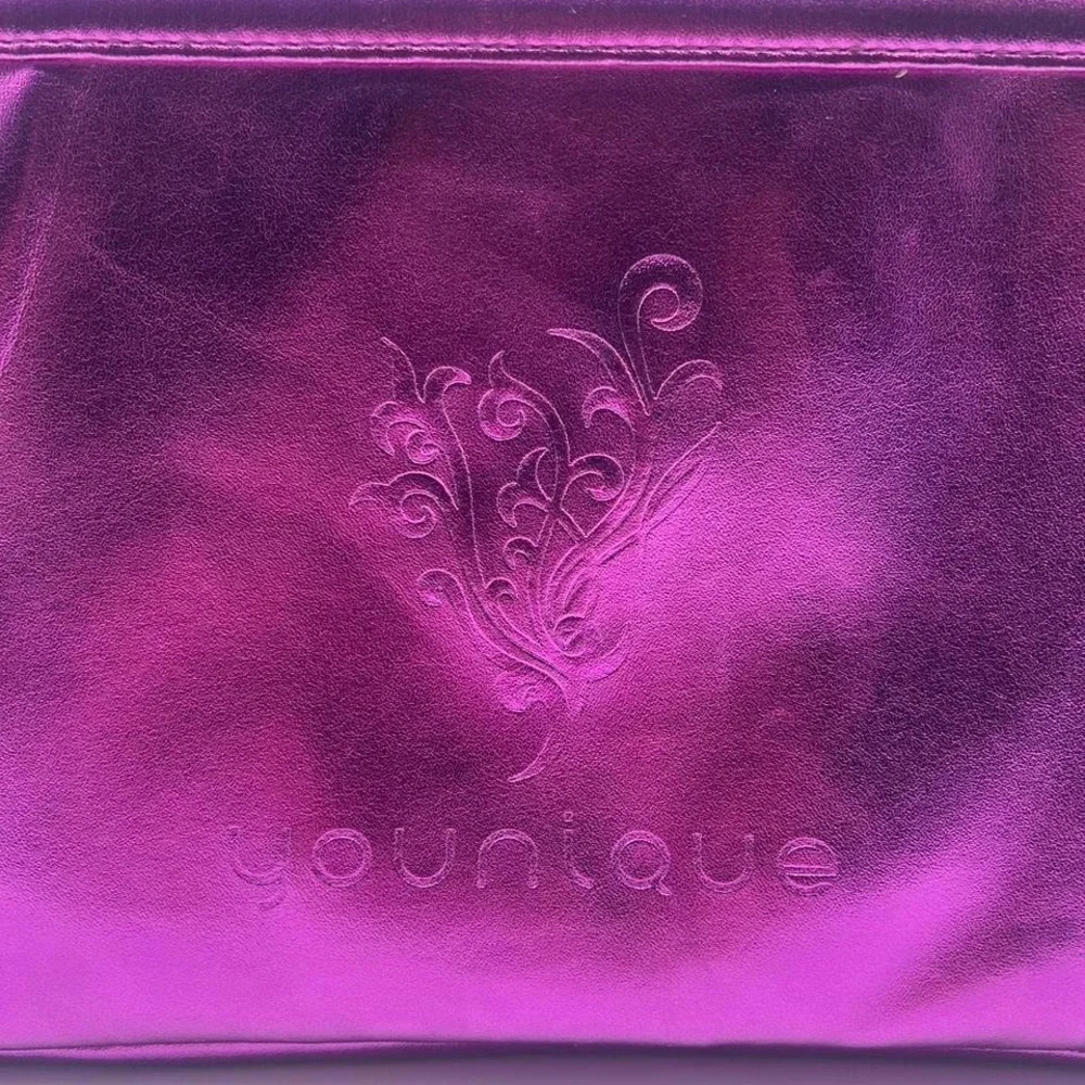 Younique Purple Metallic Presenter Makeup Bag